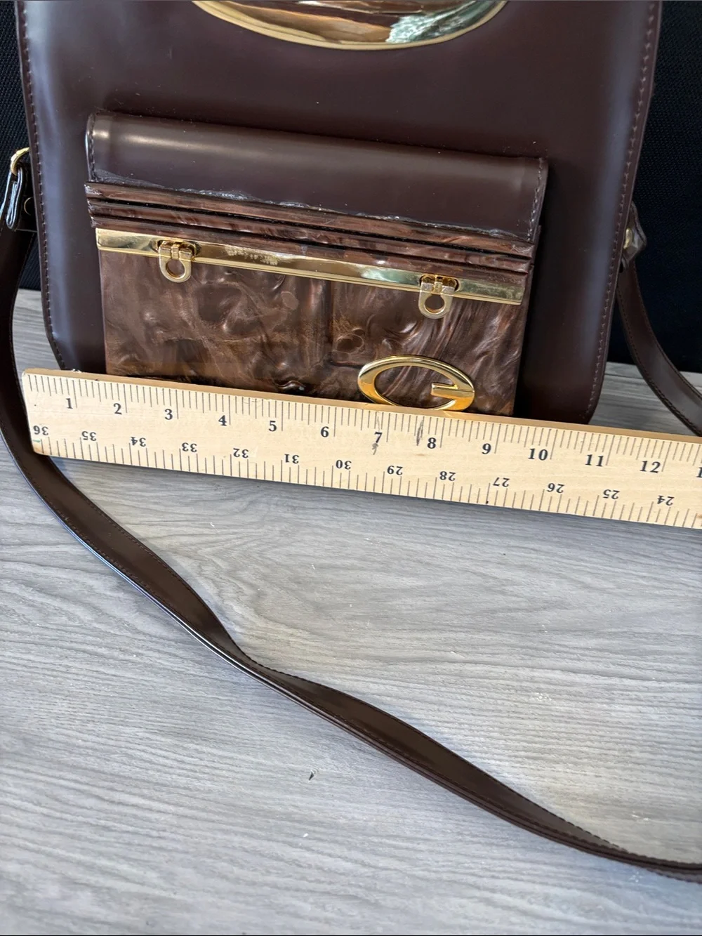 Guess structured satchel